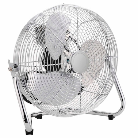 Global Industrial Industrial Floor Fan, 12 in Blade Dia, 120V 258323